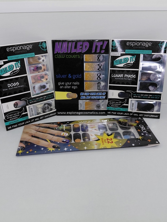 Orly Other - NWT Espionage Nailed It! Nail Wraps: Dogs, Super Heroes, Lunar Phase Claw Covers